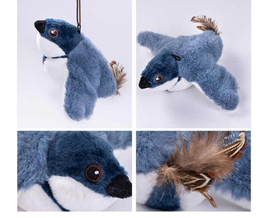 USB Rechargeable Interactive Flapping Bird Cat Toy